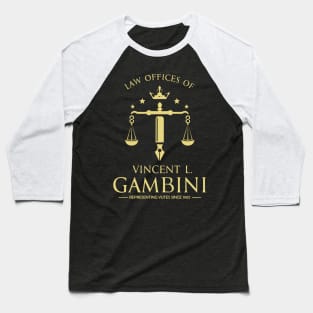 Law Offices of Vincent L. Gambini - Vintage Logo Baseball T-Shirt